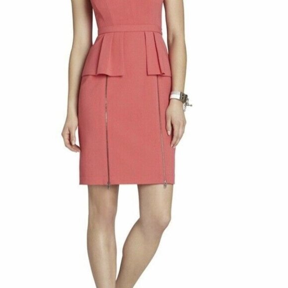 Ashleigh Sleeveless Zipper Peplum Dress - Picture 4 of 8